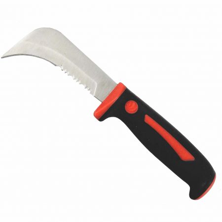 8.2inch (205mm) Utility Knife - Flat cutting edge and serrated edge Utility Knife